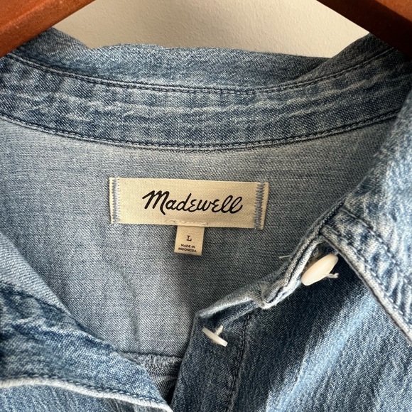 Madewell Light Blue Denim Shirt - Picture 2 of 6